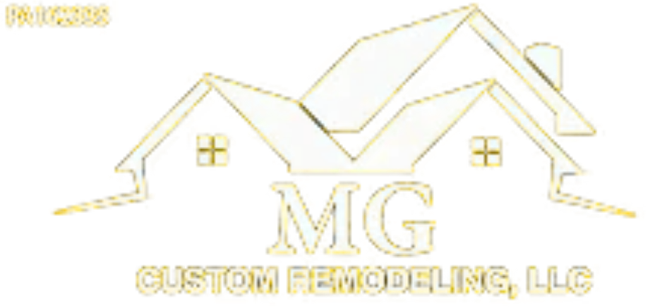 MG Custom Remodeling logo in white